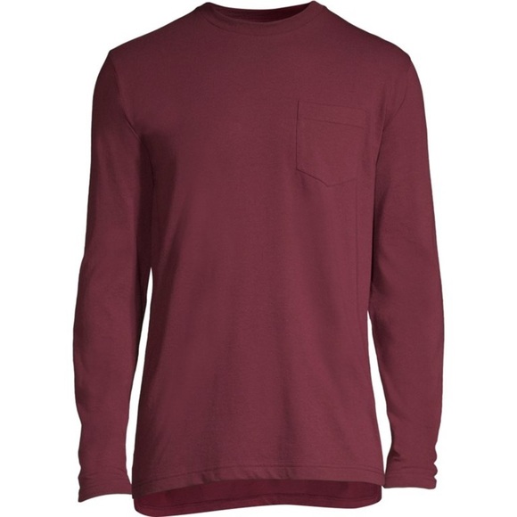 No Boundaries Men's and Big Men's Long-Sleeve Solid Tee Size XL - Picture 4 of 5